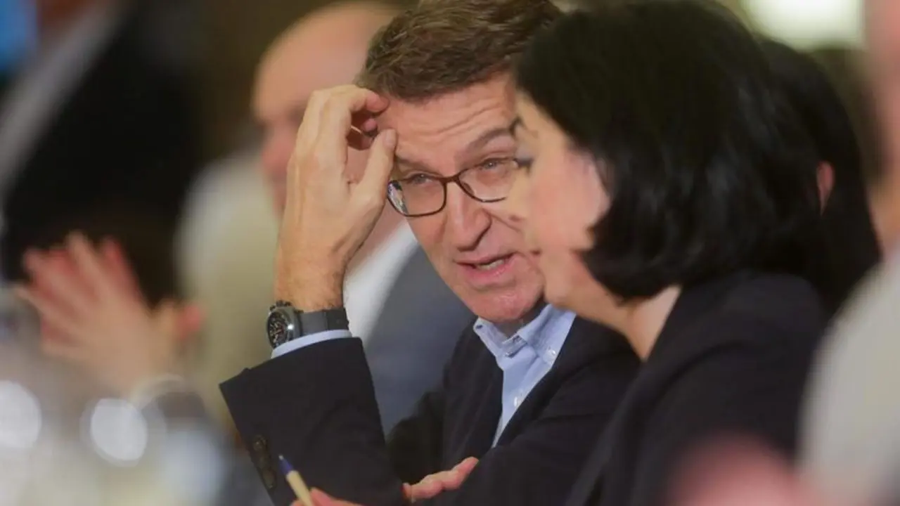  El presidente del Partido Popular, Alberto N&uacute;&ntilde;ez Feij&oacute;o 