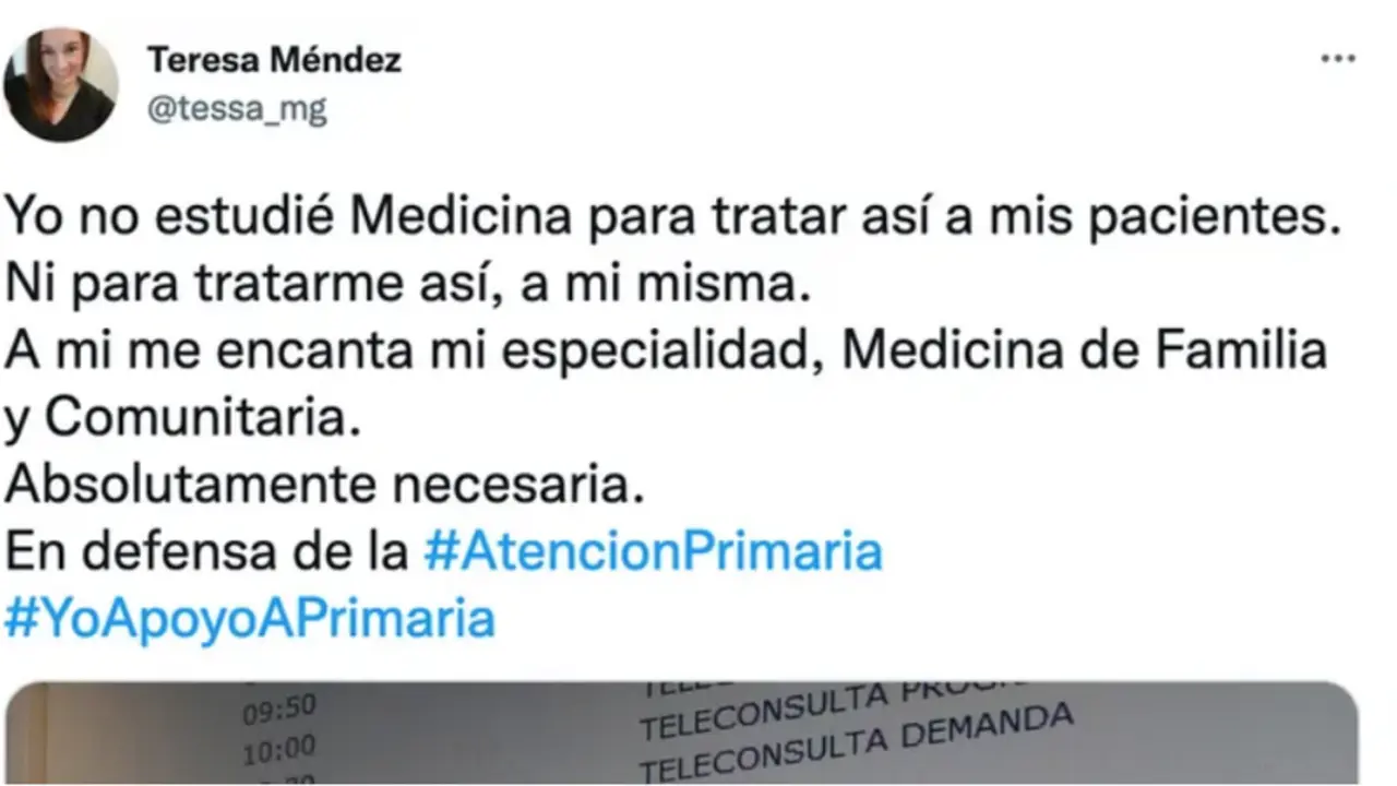  El tuit viral de la sanitaria 