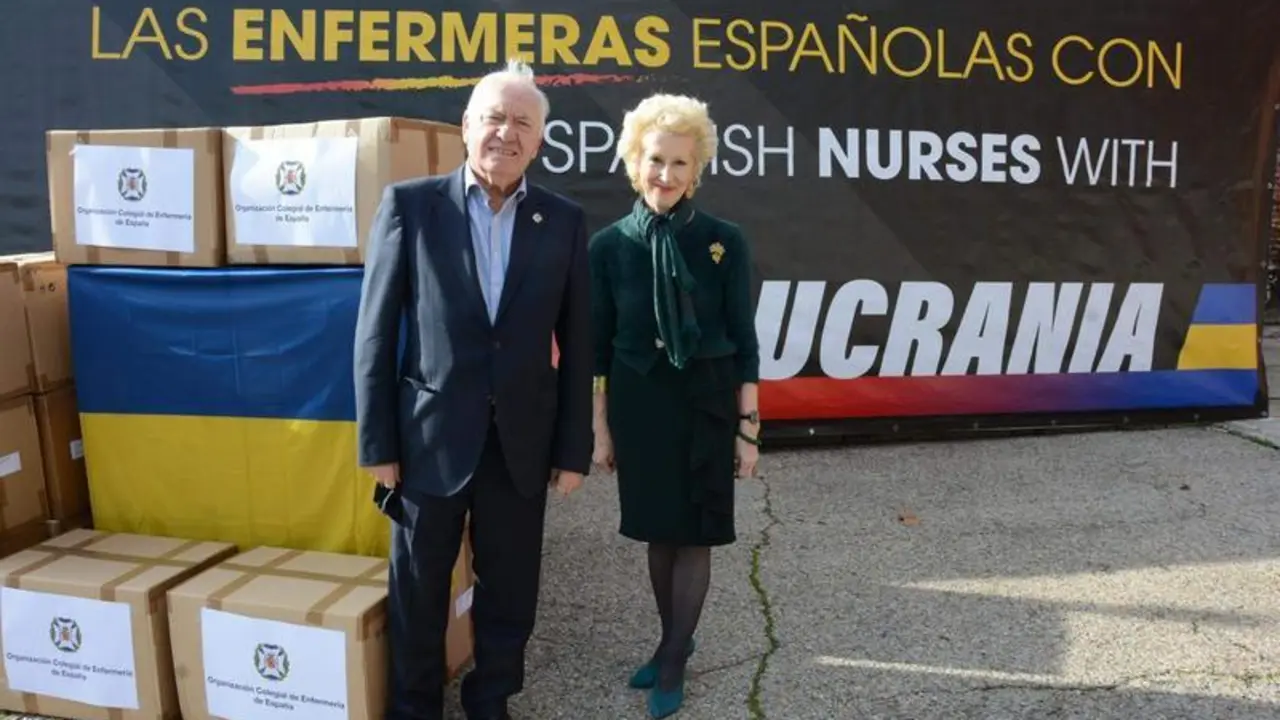  Los enfermeros donan a Ucrania dos toneladas de ropa t&eacute;mina para ni&ntilde;os y adultos en situaci&oacute;n de vulnerabilidad - CGE 