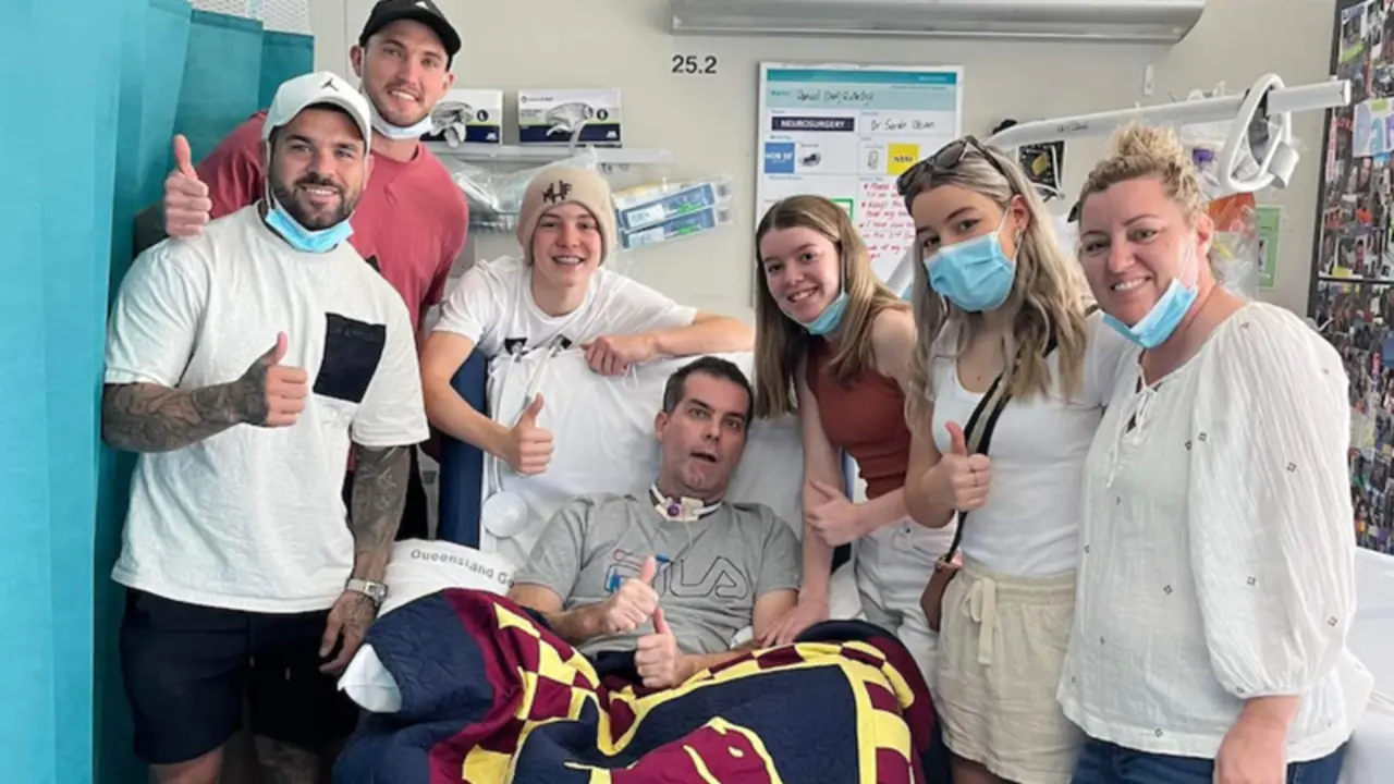  La familia junto al padre recuperado 