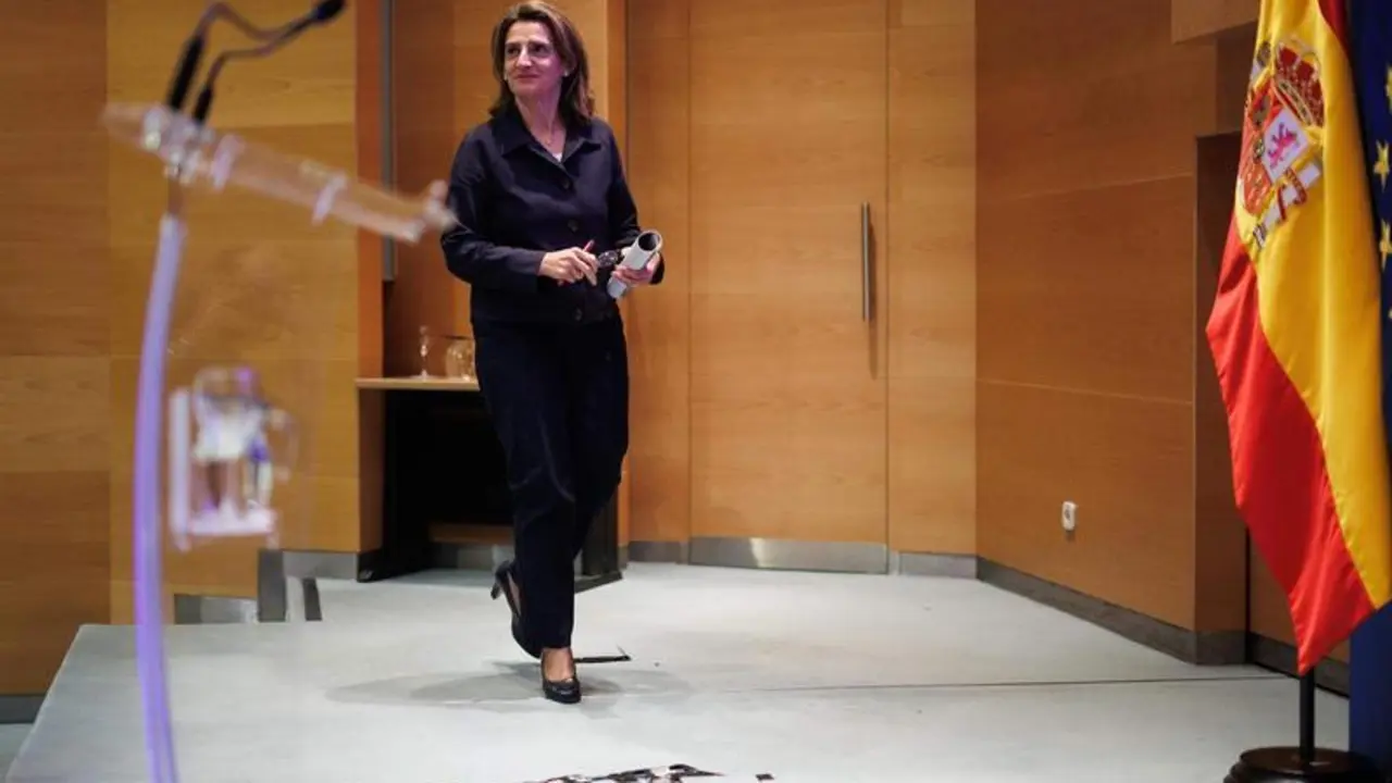  La vicepresidenta del Gobierno y ministra para la Transici&oacute;n Ecol&oacute;gica y el Reto Demogr&aacute;fico, Teresa Ribera 