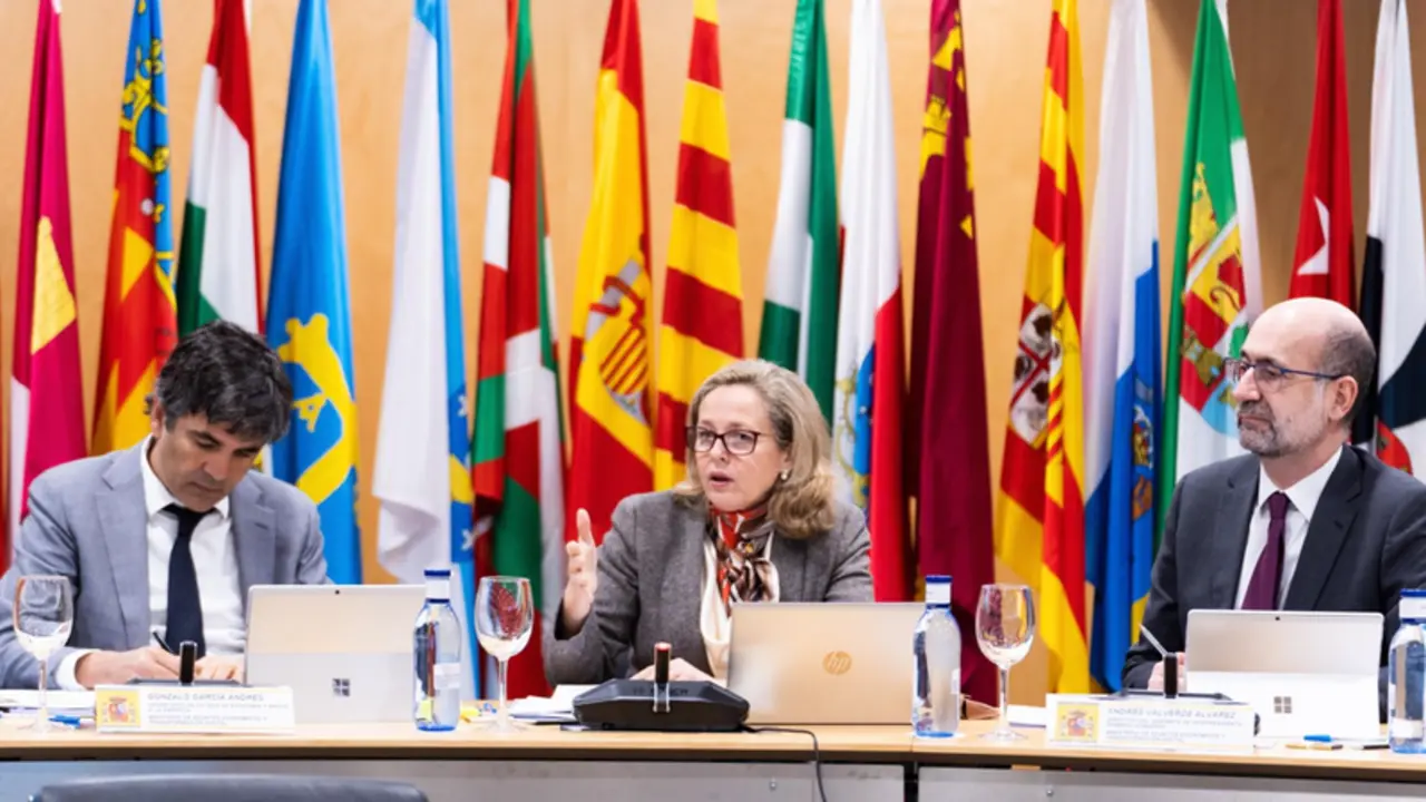  La vicepresidenta primera y ministra de Asuntos Econ&oacute;micos y Transformaci&oacute;n Digital, Nadia Calvi&ntilde;o, participa en la Conferencia Sectorial para la Mejora Regulatoria y el Clima de Negocios. - MINISTERIO DE ASUNTOS ECON&Oacute;MICOS 