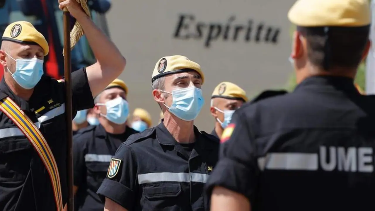  Oficiales del cuarto Batall&oacute;n de Intervenci&oacute;n en Emergencias 