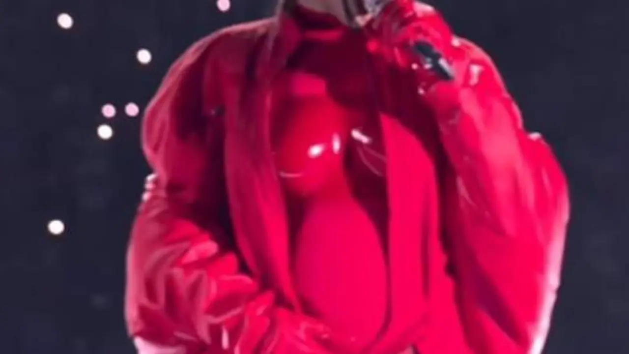  Rihanna en la Super Bowl 2023. V&iacute;a: Instagram NFL 