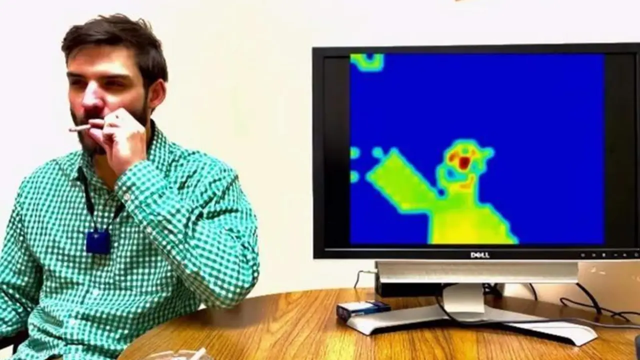  Este dispositivo inteligente que se lleva en el cuello detecta el h&aacute;bito de fumar captando las firmas de calor de sensores t&eacute;rmicos 