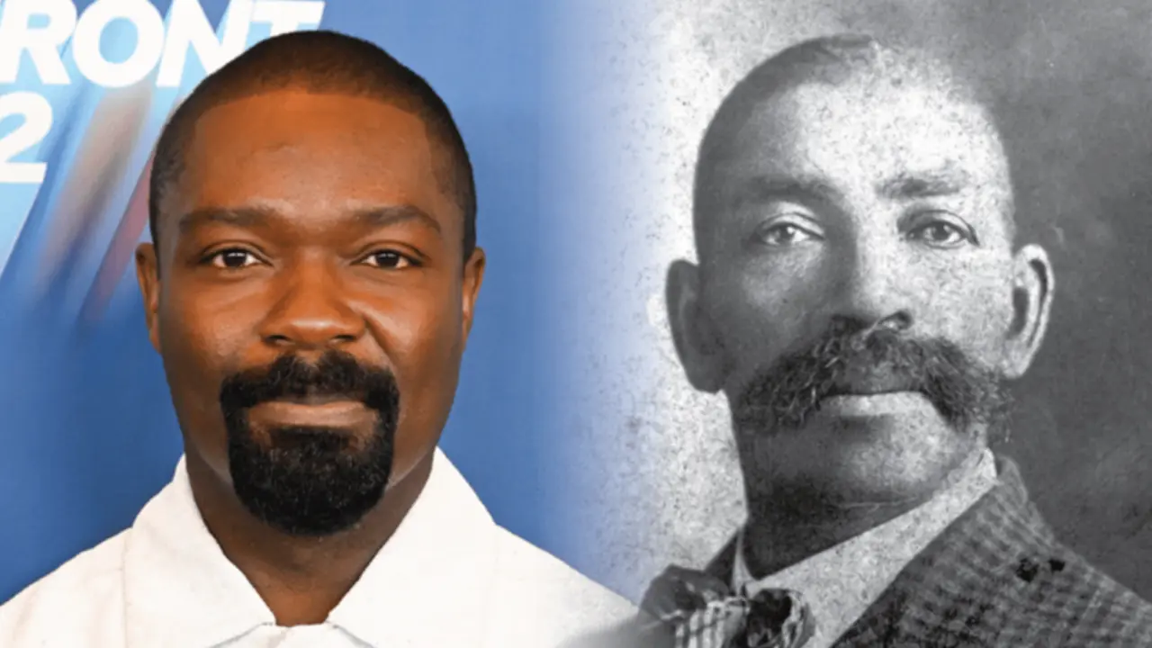  (left) David Oyelowo (right) Bass Reeves &ndash; credit CBS press gallery, University of Oklahoma Library. 