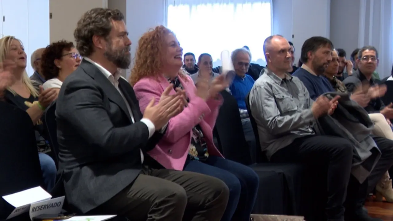  El portavoz de Vox en el Congreso, Iv&aacute;n Espinosa de los Monteros, en un acto en Lugo. - EUROPA PRESS 