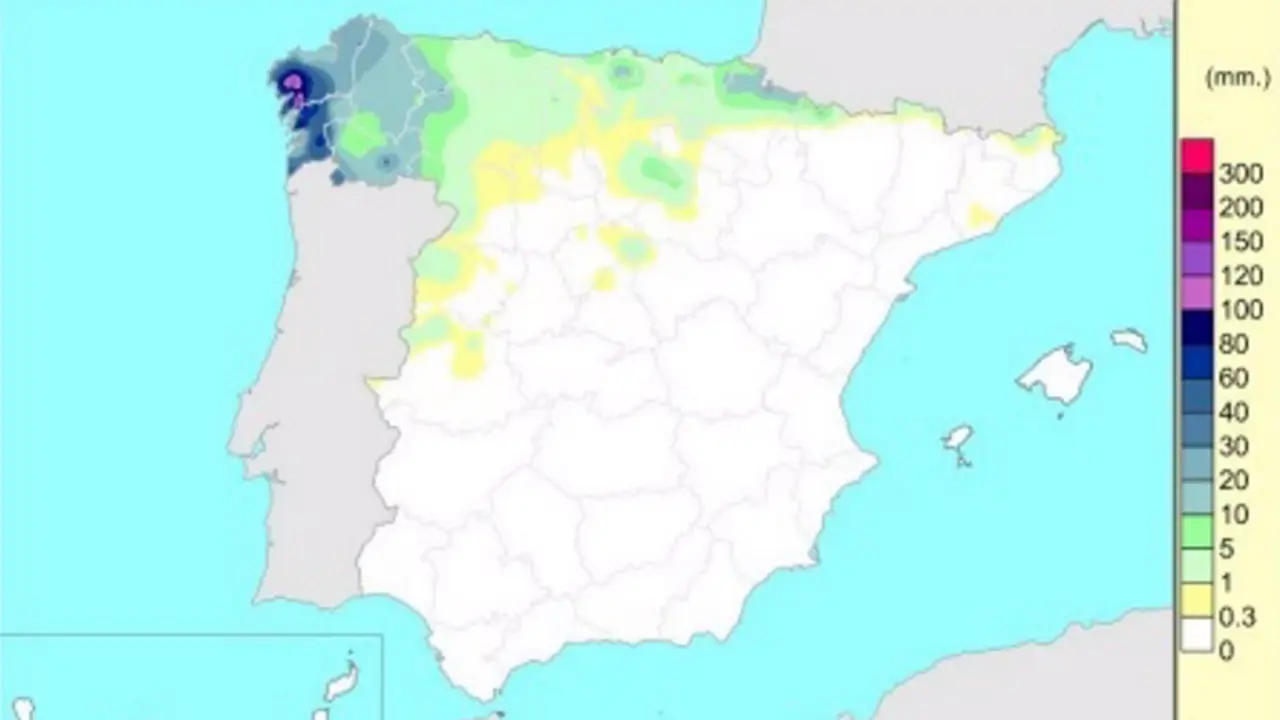  Lluvias acumuladas desde el inicio del a&ntilde;o hidrol&oacute;gico (el 1 de octubre de 2022) hasta el 28 de marzo - AEMET 