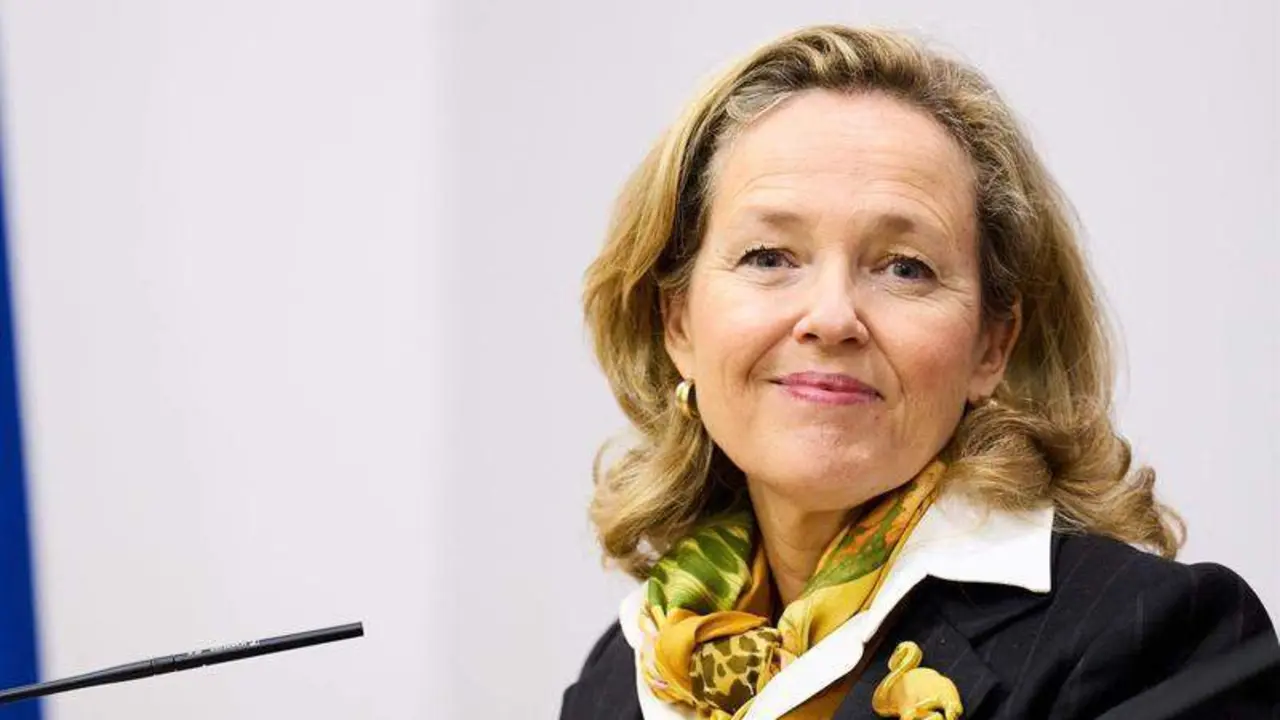  La vicepresidenta primera del Gobierno y ministra de Asuntos Econ&oacute;micos, Nadia Calvi&ntilde;o 