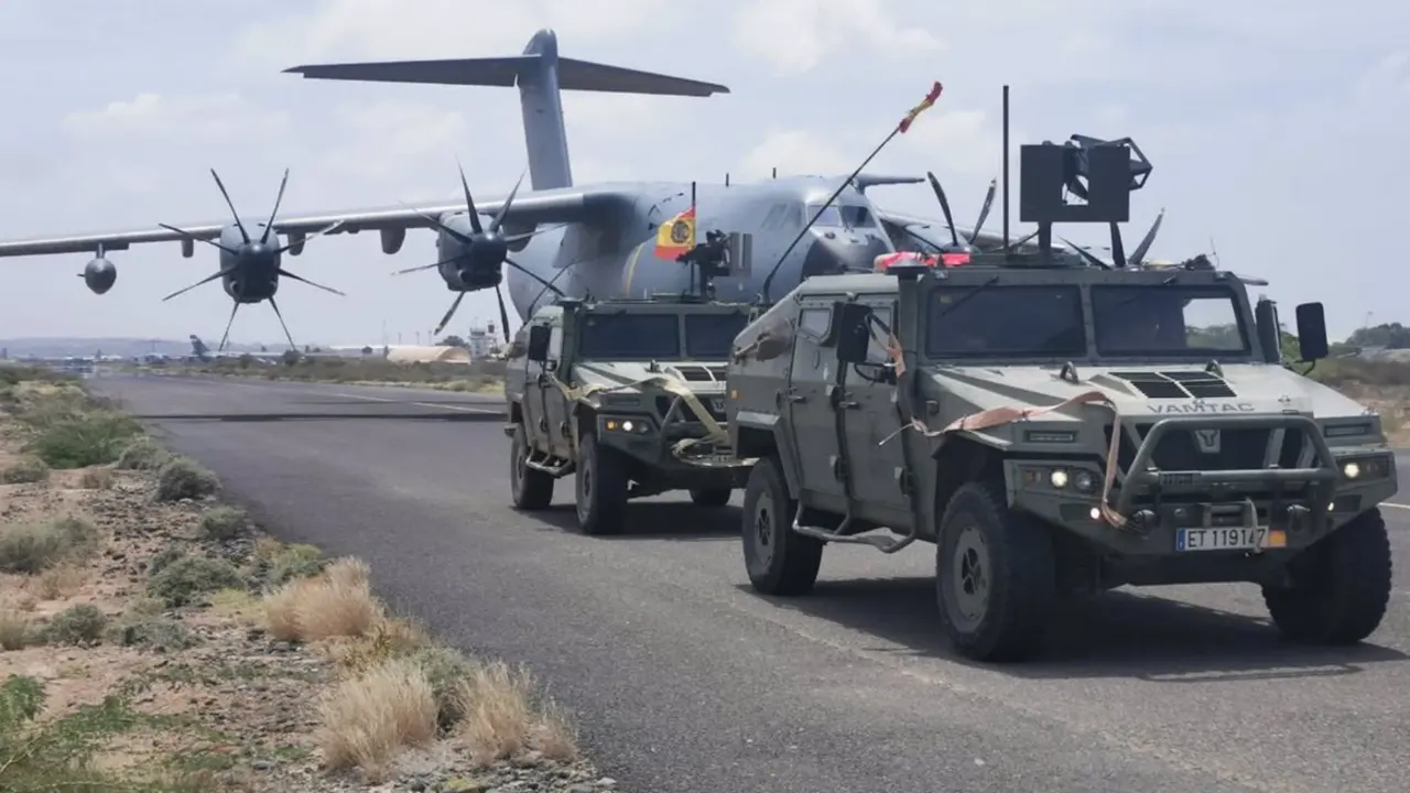  Despegan aviones del Ej&eacute;rcito del Aire desde Jartum (Sud&aacute;n) con ciudadanos espa&ntilde;oles, europeos y latinoamericanos. - MINISTERIO DE DEFENSA 