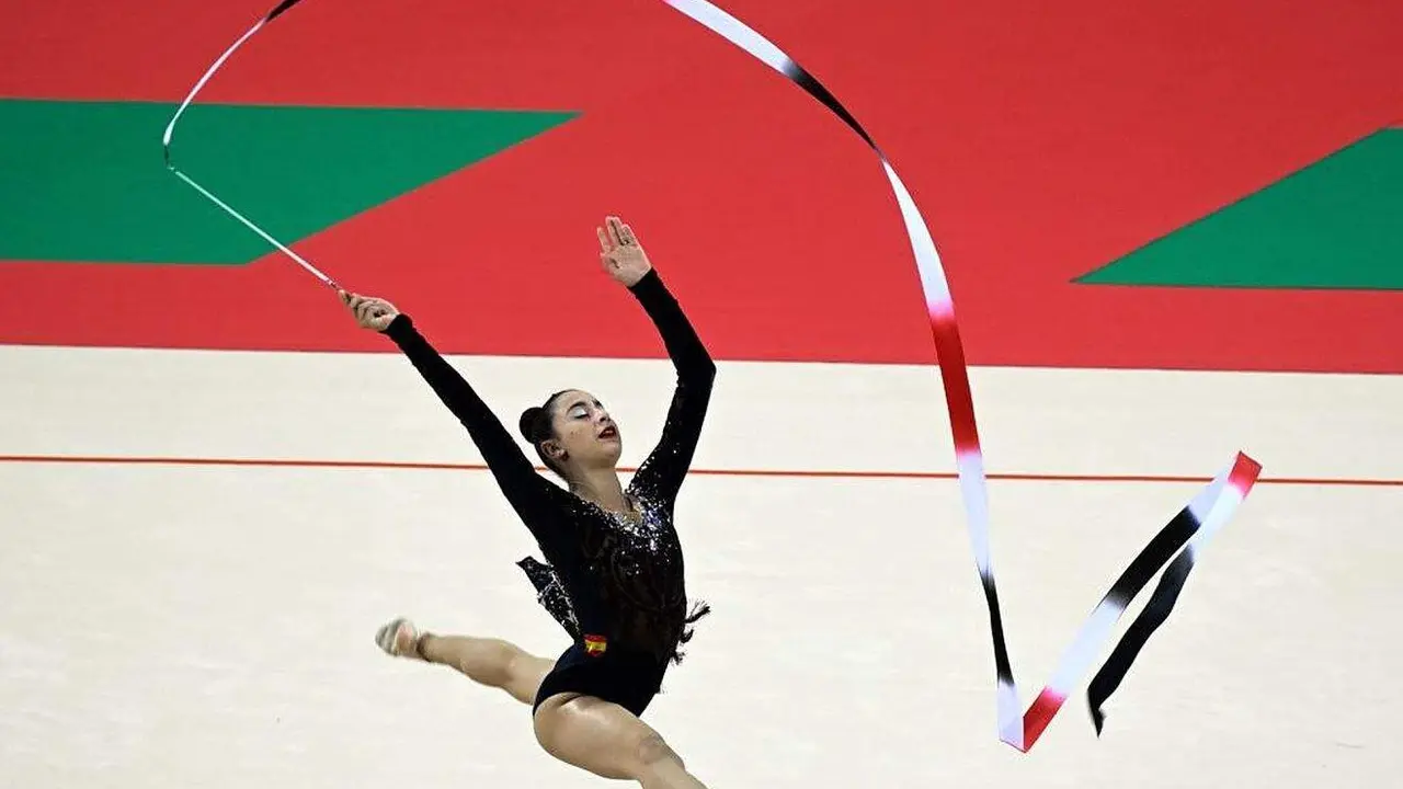  Alba Bautista en su ejercicio con La Saeta 