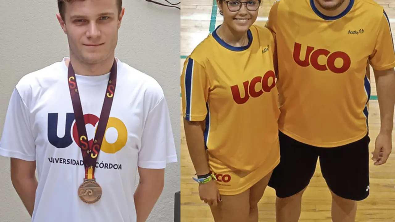  Adam Aguilera y el d&uacute;o de b&aacute;dminton 