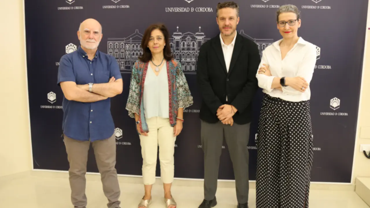  De izquierda a derecha: Pedro Ruiz, Israel Mu&ntilde;oz, Mar Delgado y D&aacute;maris Romero. 