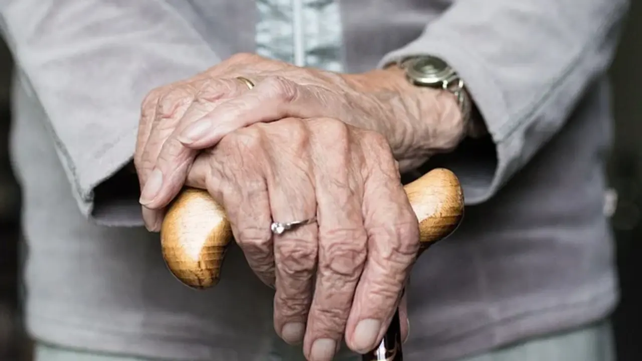  Primer plano de las manos de una anciana. - Pixabay: sabinevanerp 