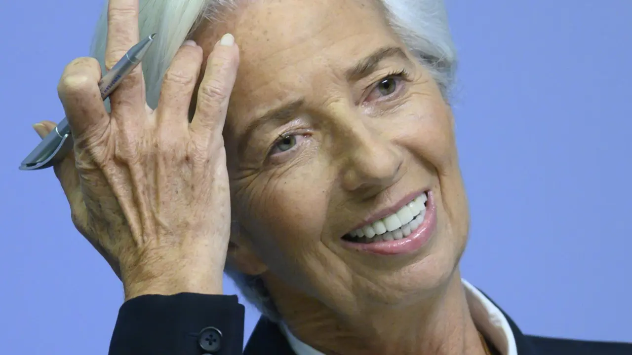  Archivo - 23 January 2020, Hessen, Frankfurt: President of the European Central Bank (ECB), Christine Lagarde reacts during a press conference. Photo: Boris Roessler/dpa - Boris Roessler/dpa - Archivo 