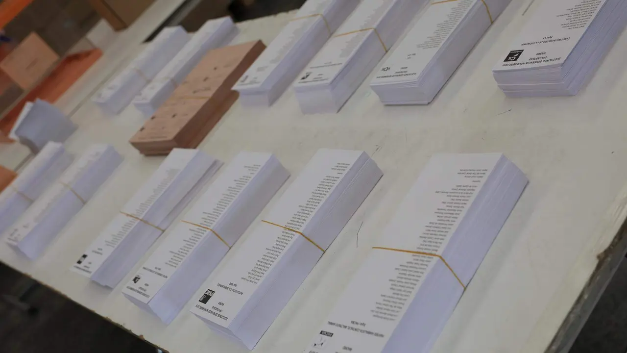  Papeletas de los candidatos al Congreso y al Senado en 2019 