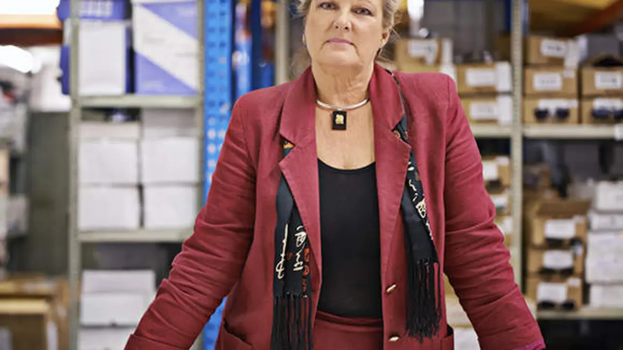Shot of a woman in distribution warehouse