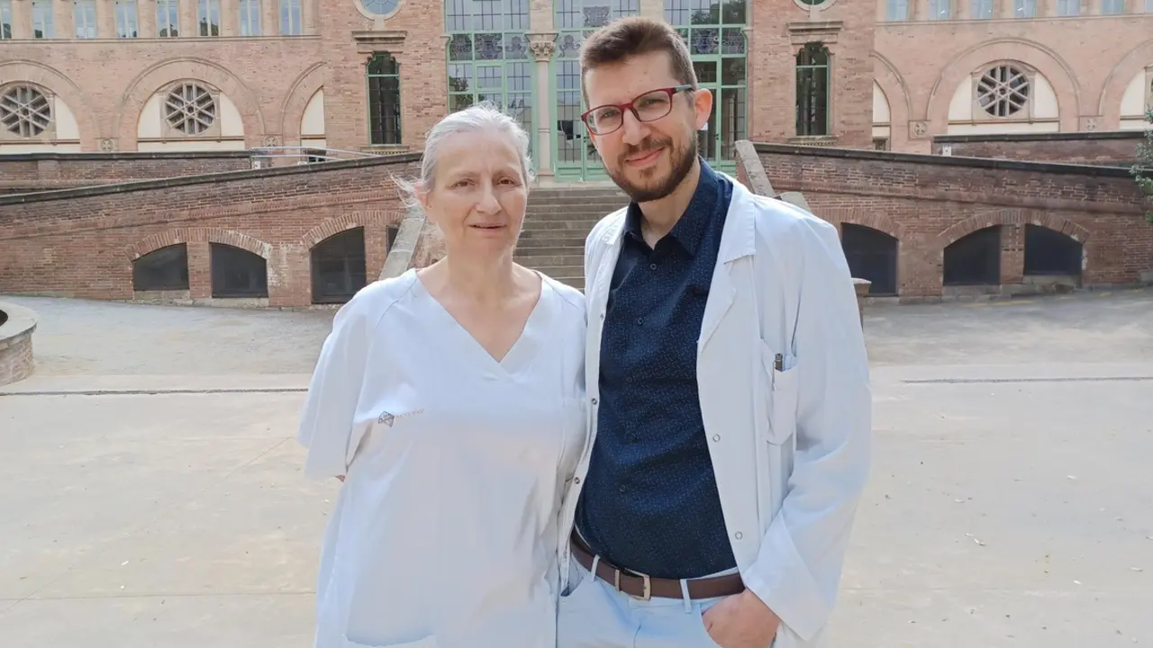  Imagen de los autores del estudio, Javier de Diego y Dolors Puigdemont - HOSPITAL DE LA SANTA CREU I SANT PAU 