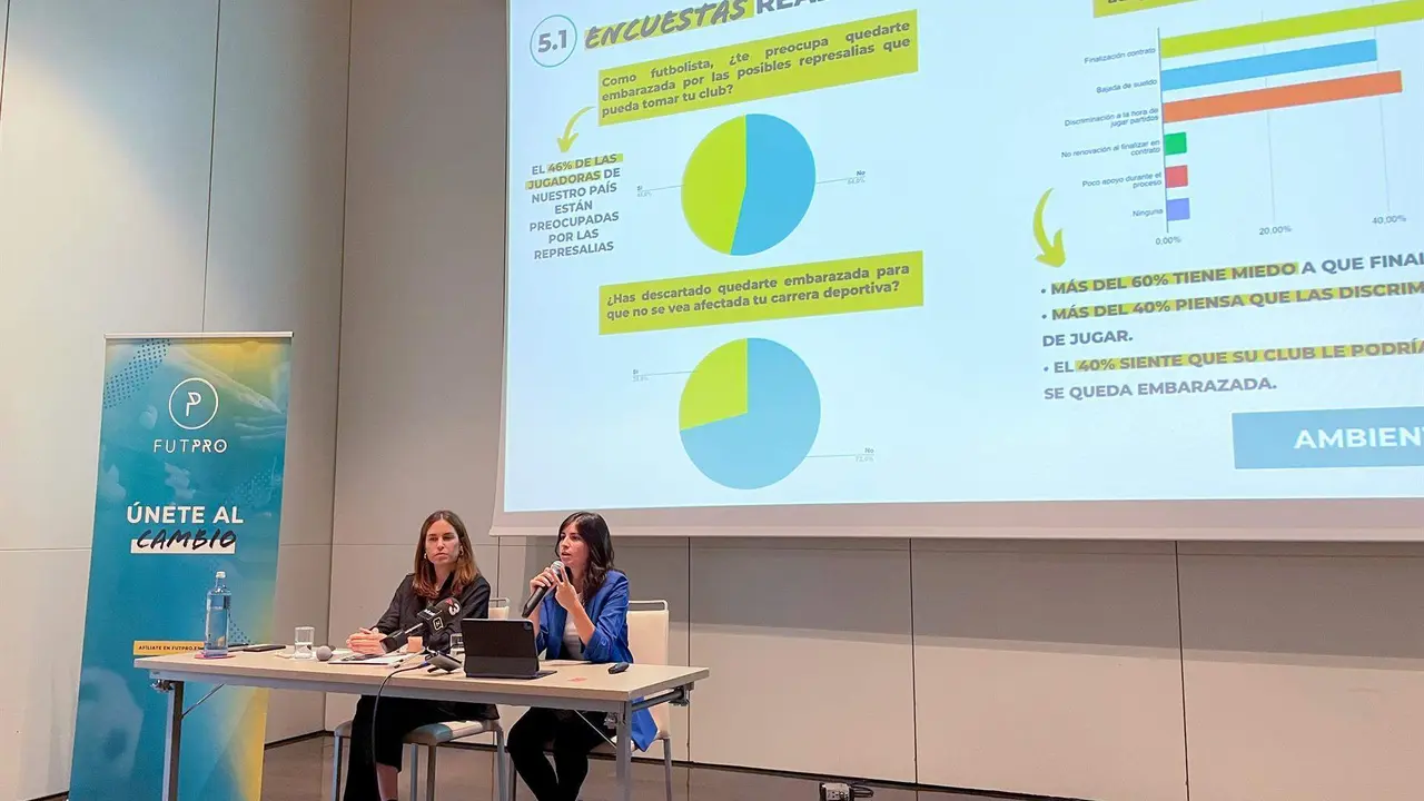  Presentaci&oacute;n del estudio de FUTPRO sobre maternidad en el f&uacute;tbol femenino profesional, en Barcelona 
