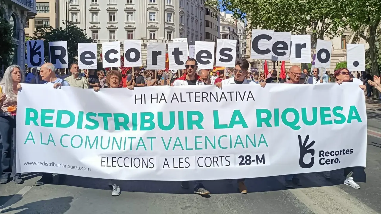  Recortes Cero en una manifestaci&oacute;n en Valencia 