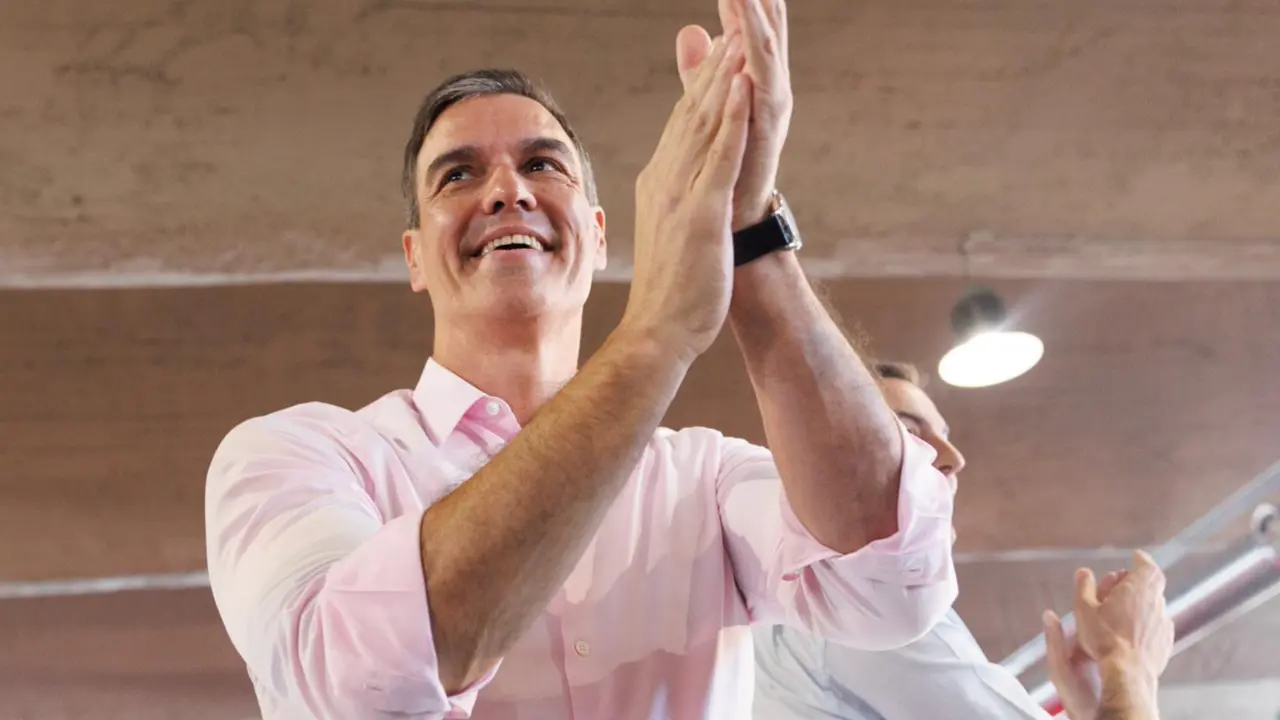  El secretario general del PSOE y presidente del Gobierno, Pedro S&aacute;nchez, en un acto de campa&ntilde;a. - Eduardo Parra - Europa Press 