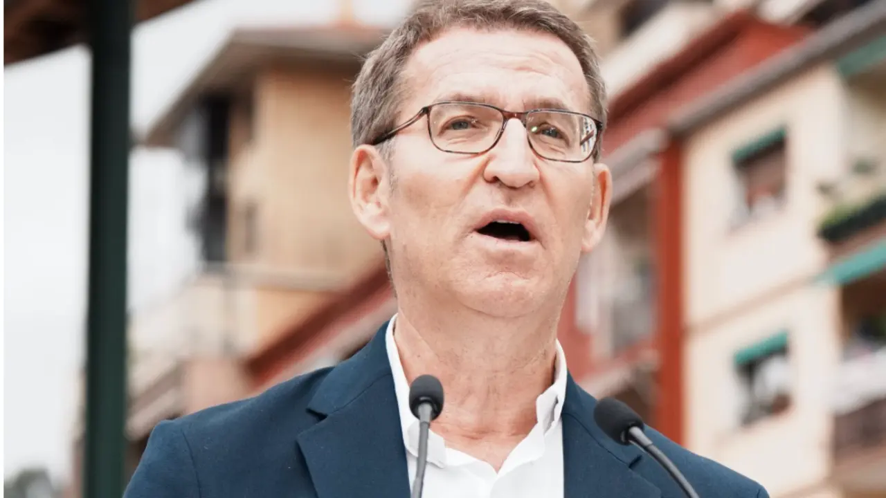  El Alberto N&uacute;&ntilde;ez Feij&oacute;o, interviene durante un homenaje del Partido Popular a Miguel &Aacute;ngel Blanco, a 13 de julio de 2023, en Ermua, Vizcaya, Euskadi (Espa&ntilde;a). Feij&oacute;o interviene en este homenaje al concejal Miguel &Aacute;ngel Blanco y por la tarde visita Burgos - H.Bilbao - Europa Press 