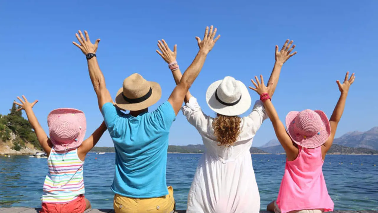  Familia de vacaciones 