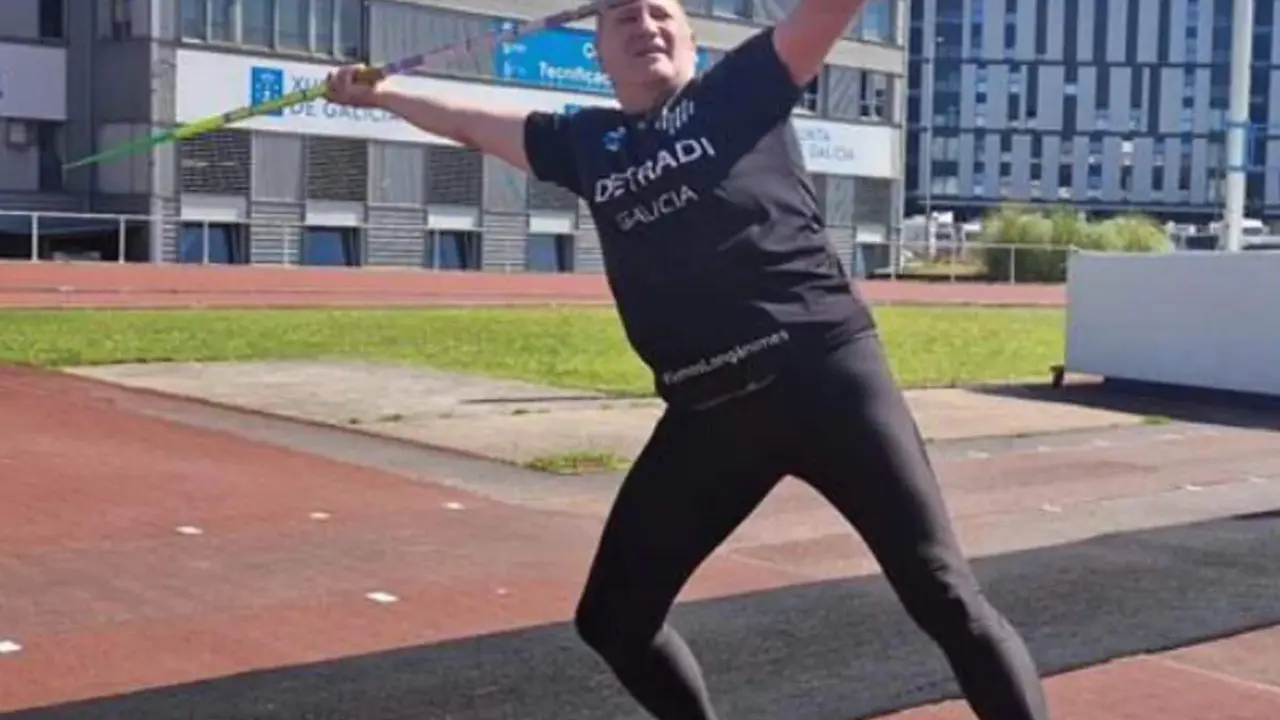  Carlos Sanchez Montes, medallista en jabalina 