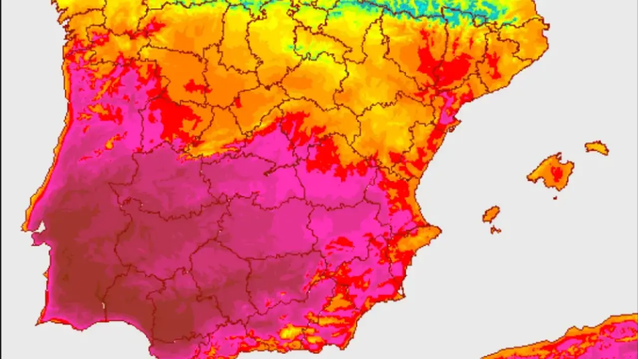  Mapa t&eacute;rmico para el 6 de agosto 