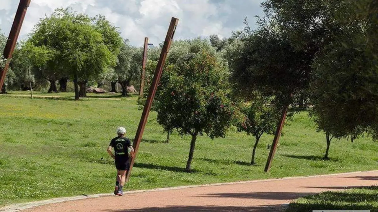  Hombre haciendo deporte en el parque de la Asomadilla en Córdoba / Pilar Gázquez. 