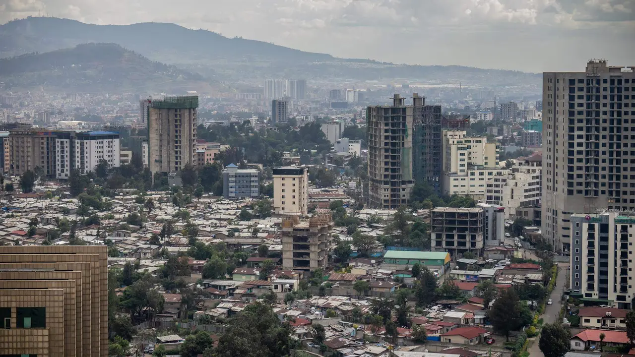  Vista general de Addis Abeba, la capital de Etiopía, desde el edificio de la Unión Africana (UA). - Michael Kappeler:Dpa - Archivo 