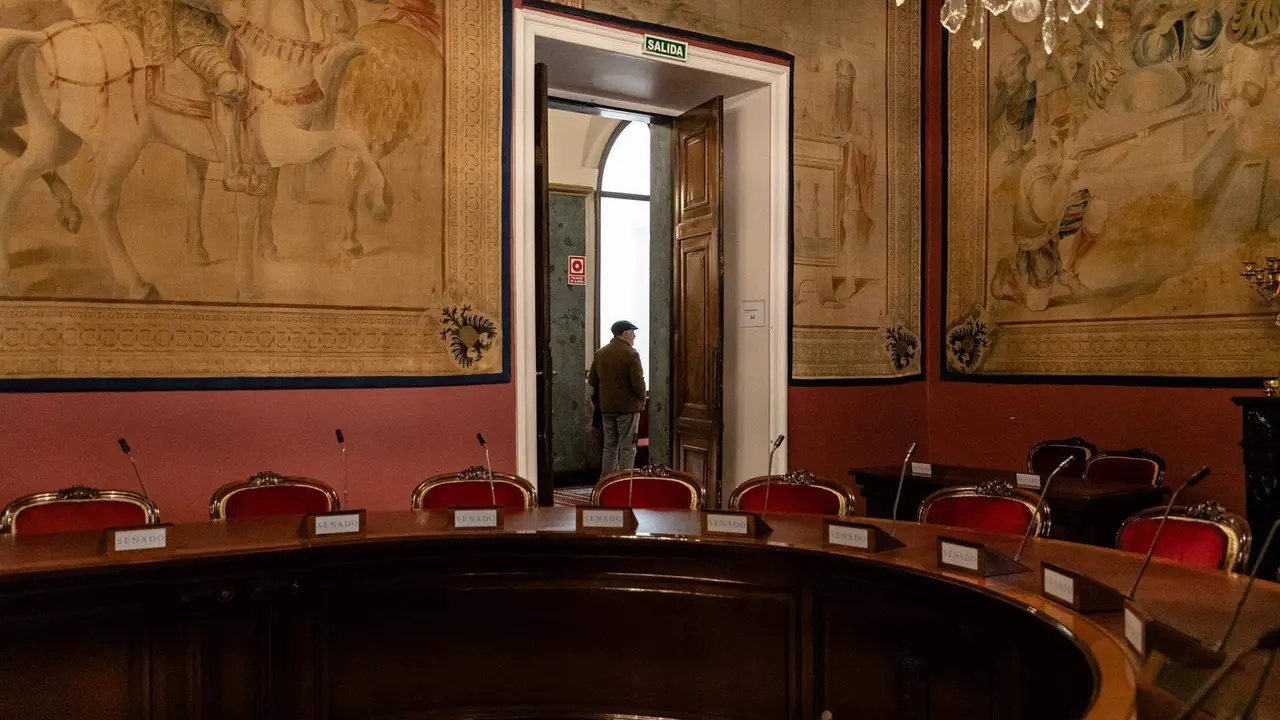  La Sala Manuel Broseta Pont durante la primera jornada de Puertas Abiertas del Senado 