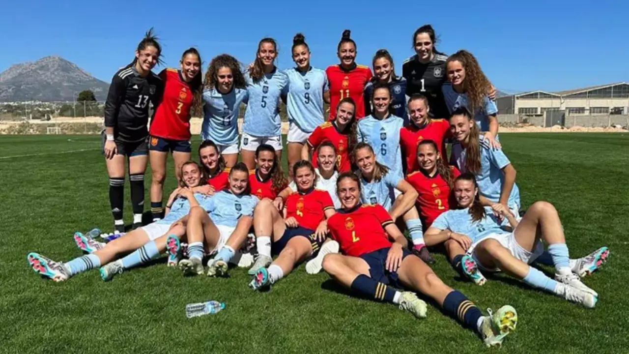  Imagen del &uacute;ltimo entrenamiento de la Selecci&oacute;n Espa&ntilde;ola Sub19 