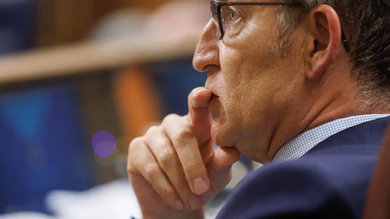  N&uacute;&ntilde;ez Feij&oacute;o durante una sesi&oacute;n del Congreso 