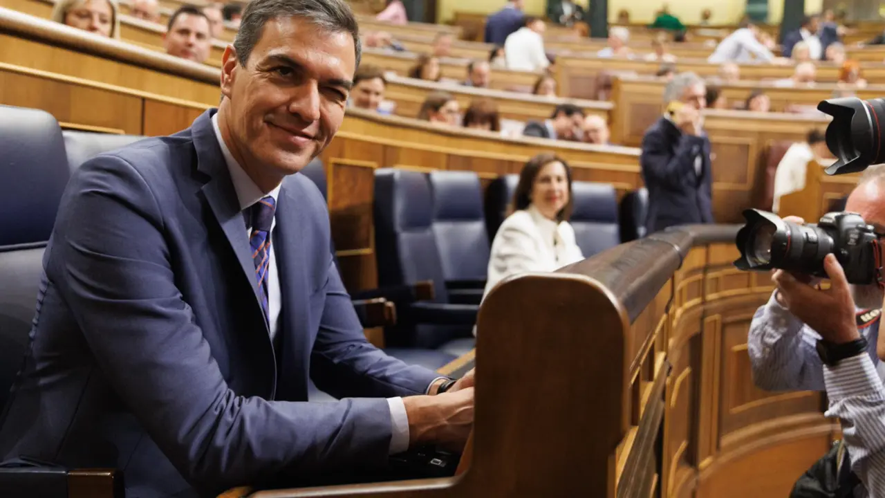  El presidente del Gobierno en funciones, Pedro S&aacute;nchez, durante una sesi&oacute;n plenaria - Eduardo Parra - Europa Press 