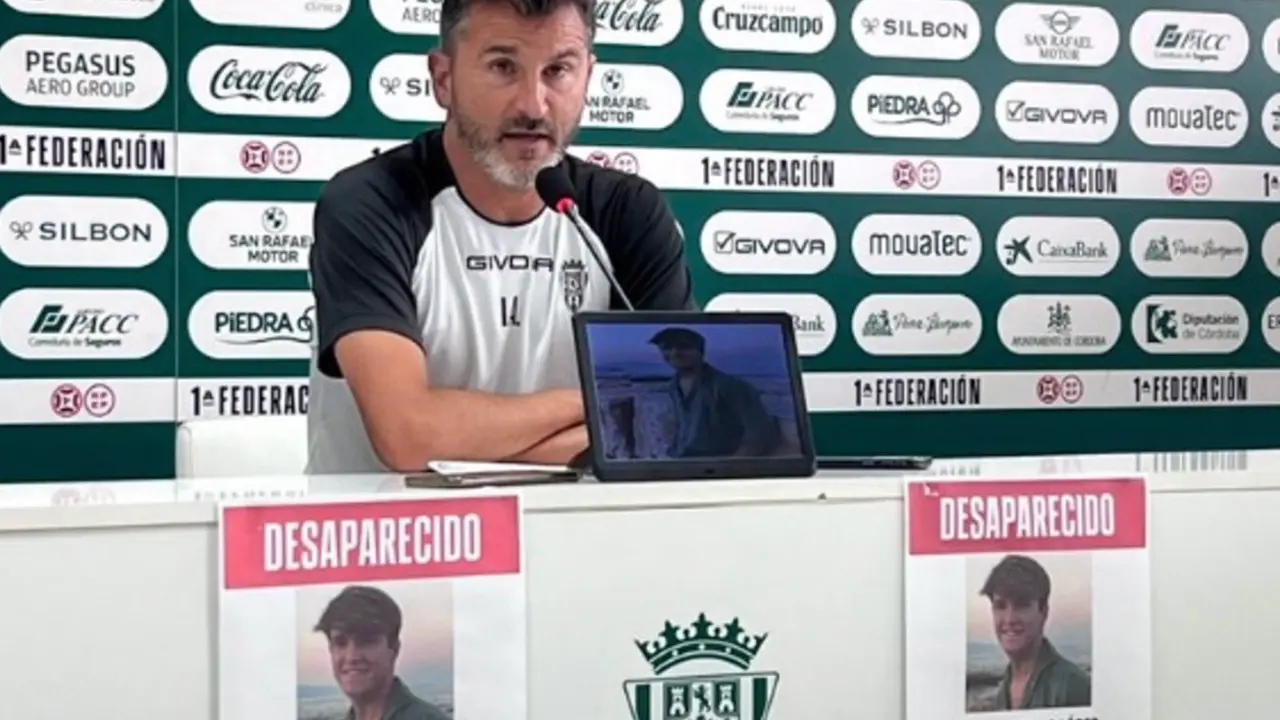  Iv&aacute;n Ania transmite los deseos del C&oacute;rdoba CF de que aparezca el jugador juvenil &Aacute;lvaro Prieto. - C&Oacute;RDOBA CF 