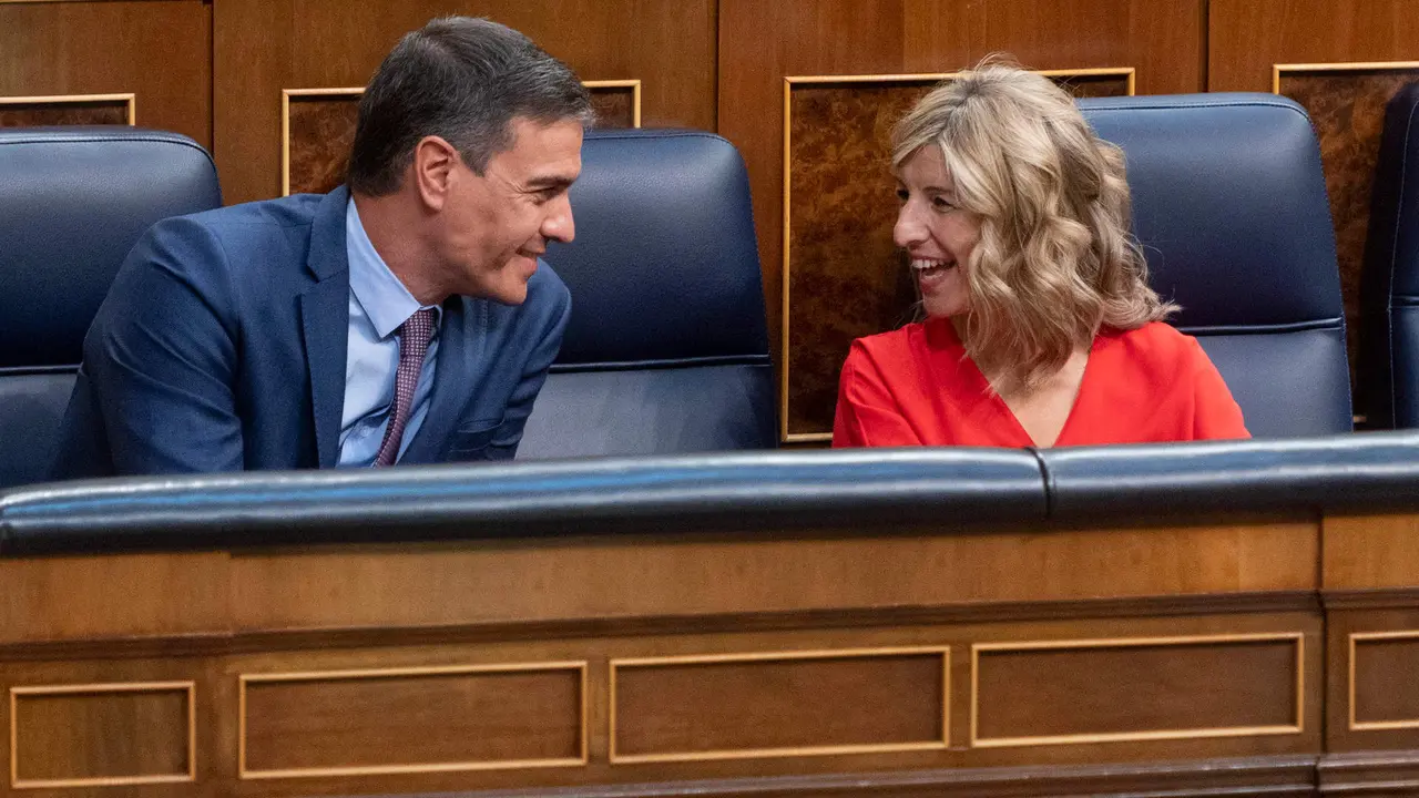  Pedro S&aacute;nchez y Yolanda D&iacute;az 