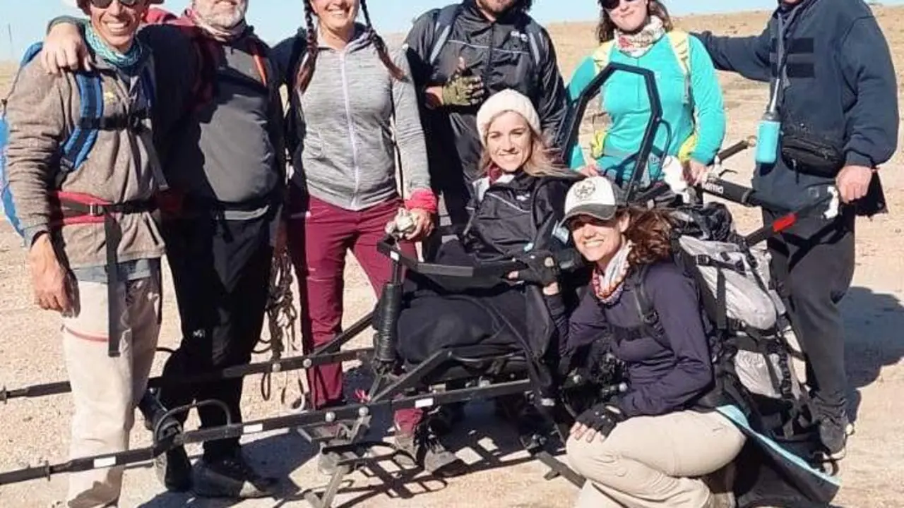  Naiara Arteaga en otro de sus recorridos, en esta ocasi&oacute;n en los senderos de La Cumbrecita, C&oacute;rdoba, hace un a&ntilde;o | Instagram @altorumbo.ok 