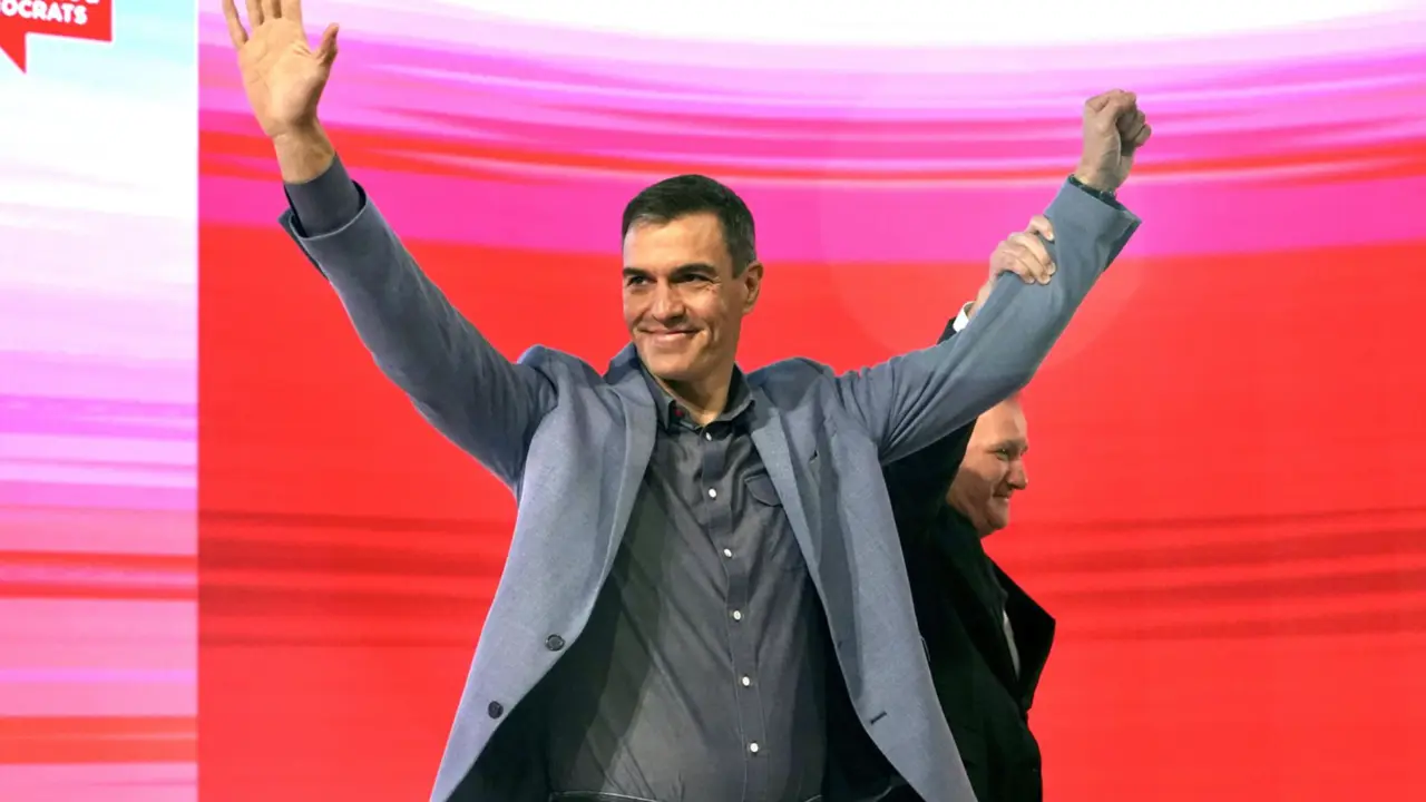  El presidente del gobierno, en funciones, de Espa&ntilde;a y secretario general del PSOE, Pedro S&aacute;nchez, durante el Congreso del Partido Socialista Europeo en el Palacio de Congresos, a 11 de noviembre de 2023 en M&aacute;laga (Andaluc&iacute;a, Espa&ntilde;a). - &Aacute;lex Zea - Europa Press 