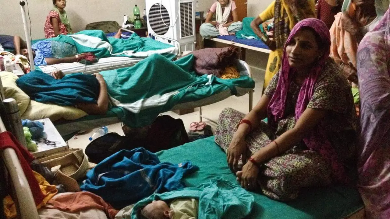  Una maternidad en la India 