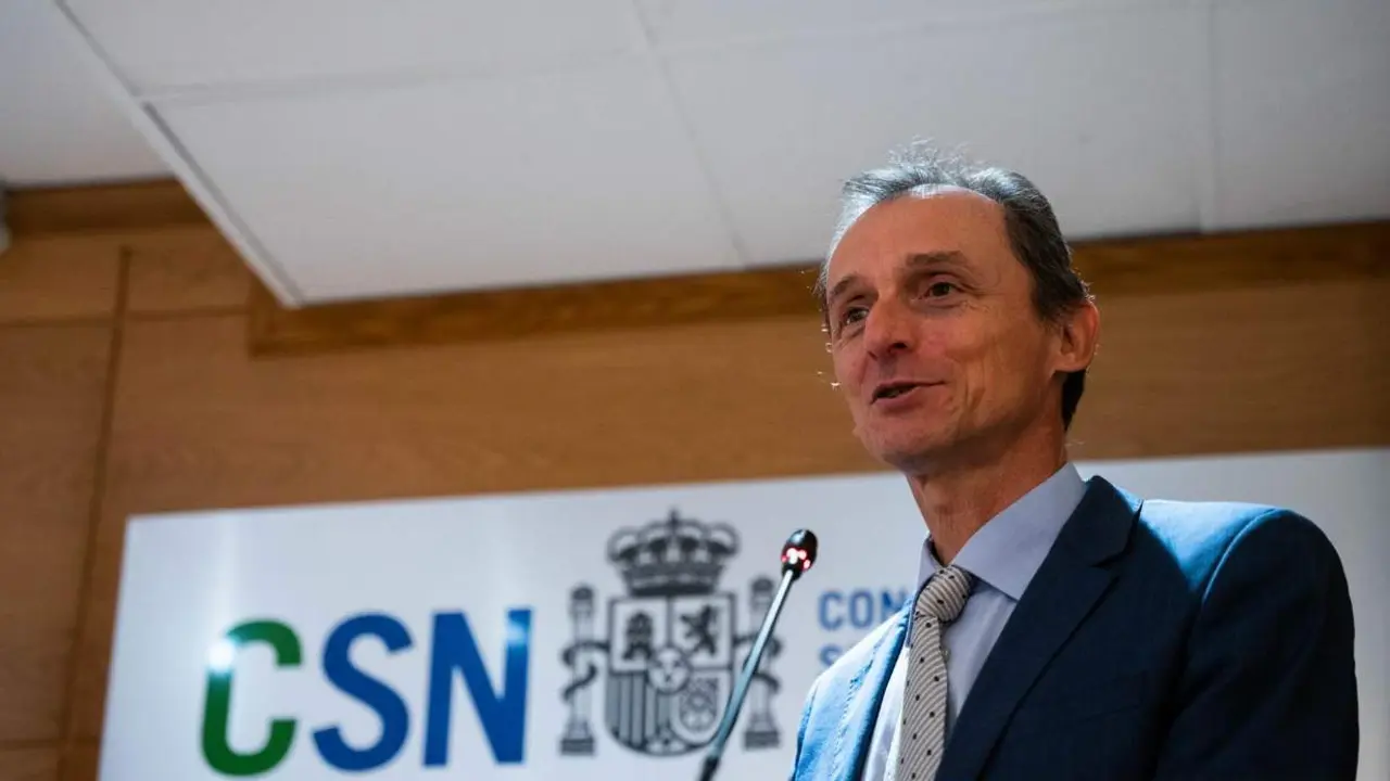  El exministro de Ciencia e Innovaci&oacute;n y astronauta, Pedro Duque, imparte la conferencia 'El c&iacute;rculo virtuoso de la ciencia y la innovaci&oacute;n' en el sal&oacute;n de actos del Consejo de Seguridad Nuclear, a 15 de junio de 2023, en Madrid (Espa&ntilde;a). - Matias Chiofalo - Europa Press - Archivo 