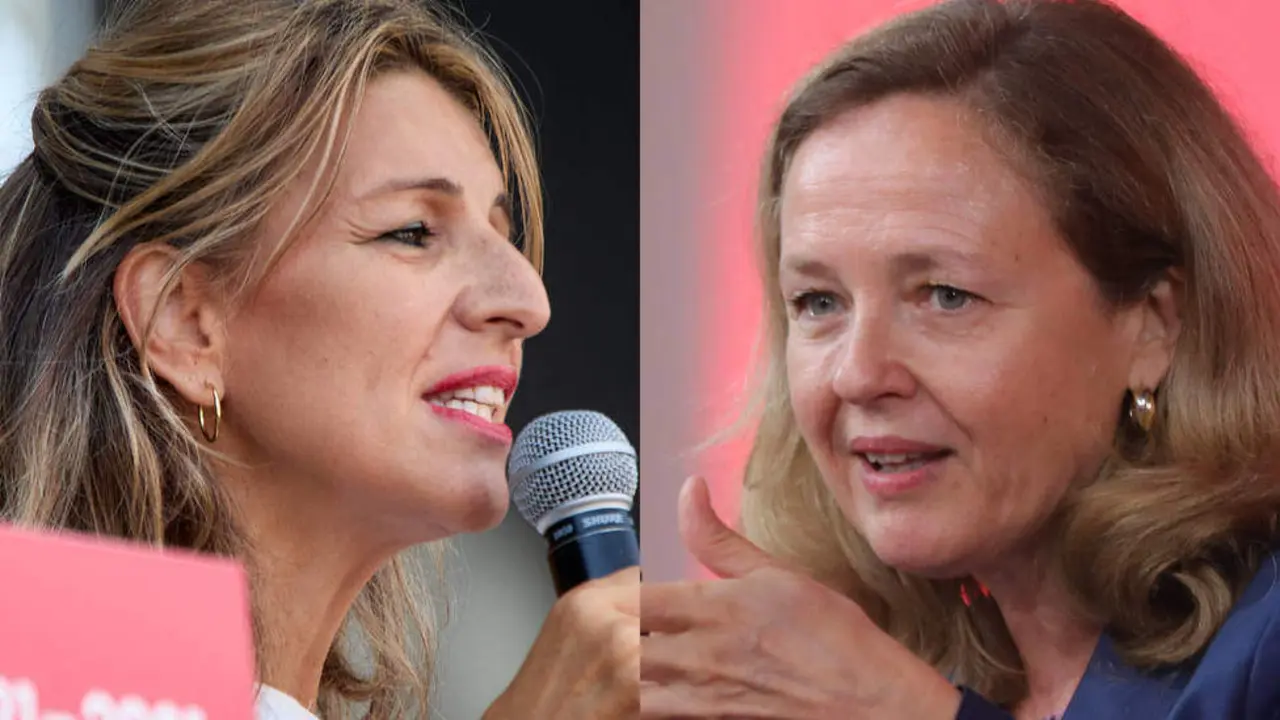  Yolanda D&iacute;az y Nadia Calvi&ntilde;o 