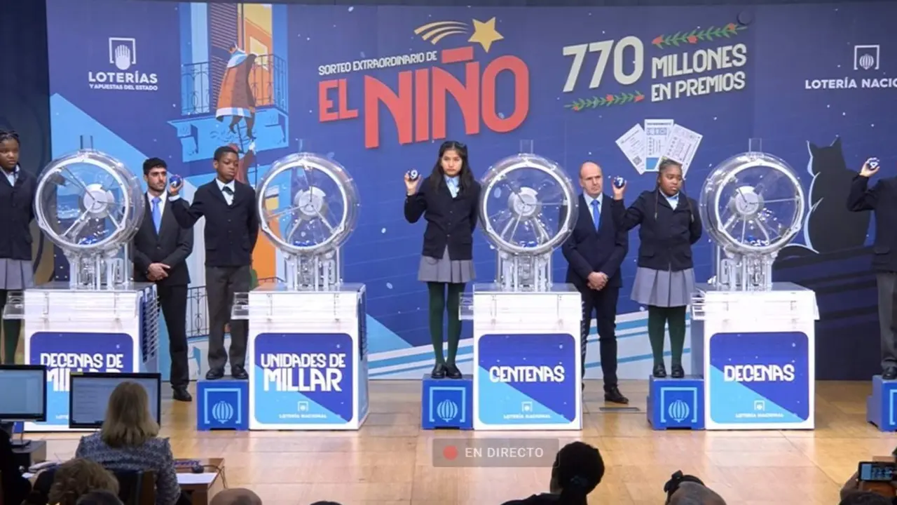  El n&uacute;mero 94.974 ha sido agraciado con el 'Gordo' del Sorteo Extraordinario de 'El Ni&ntilde;o' 2024. - EUROPA PRESS 