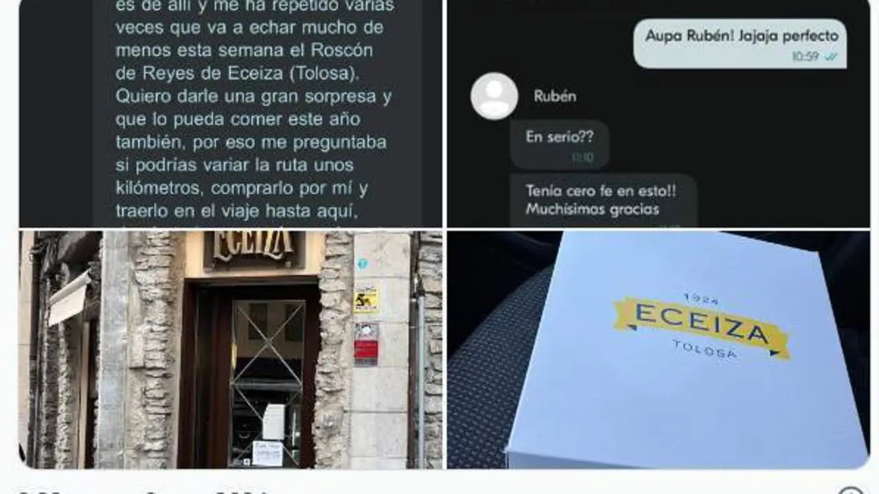  El conductor se convirti&oacute; en 'paje real'. ManexEs / TWITTER 
