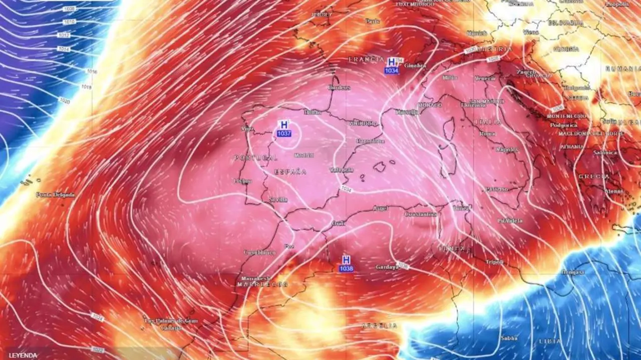  Un potente anticicl&oacute;n con aire subtropical se ha asentado sobre la Pen&iacute;nsula y con temperaturas muy altas para enero. - METEORED 