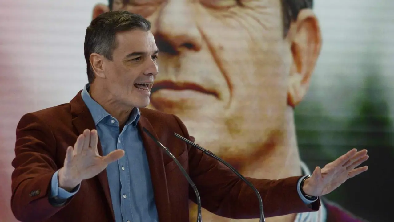  Pedro S&aacute;nchez interviene en un mitin en Ourense - ROSA VEIGA/EUROPA PRESS 