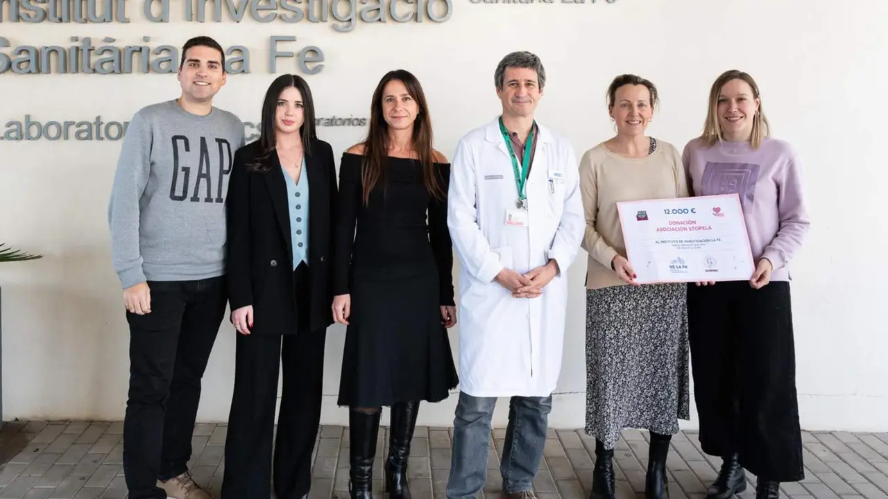  Juan Gonz&aacute;lez, Ana Rodr&iacute;guez, Patricia Rico, Juan Francisco V&aacute;zquez, Fran Ferrer y Mireia Sim&oacute;. Asociaic&oacute;n StopELA, Esclerosis Lateral Amiotr&oacute;fica, Institut d'Investigaci&oacute; Sanit&agrave;ria La Fe. - VICENTE LARA ACOM UPV 