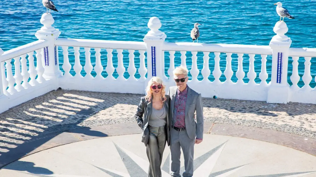  El grupo Nebulossa posa tras ganar el Benidorm Fest 2024, en el Mirador del Castillo, a 4 de febrero de 2024, en Benidorm, Alicante, Comunidad Valenciana (Espa&ntilde;a). - Joaqu&iacute;n P. Reina - Europa Press 