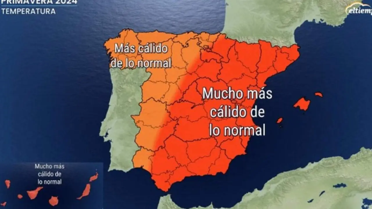  Anomal&iacute;as de temperatura para primavera en Espa&ntilde;a, seg&uacute;n eltiempo.Es - ELTIEMPO.ES 