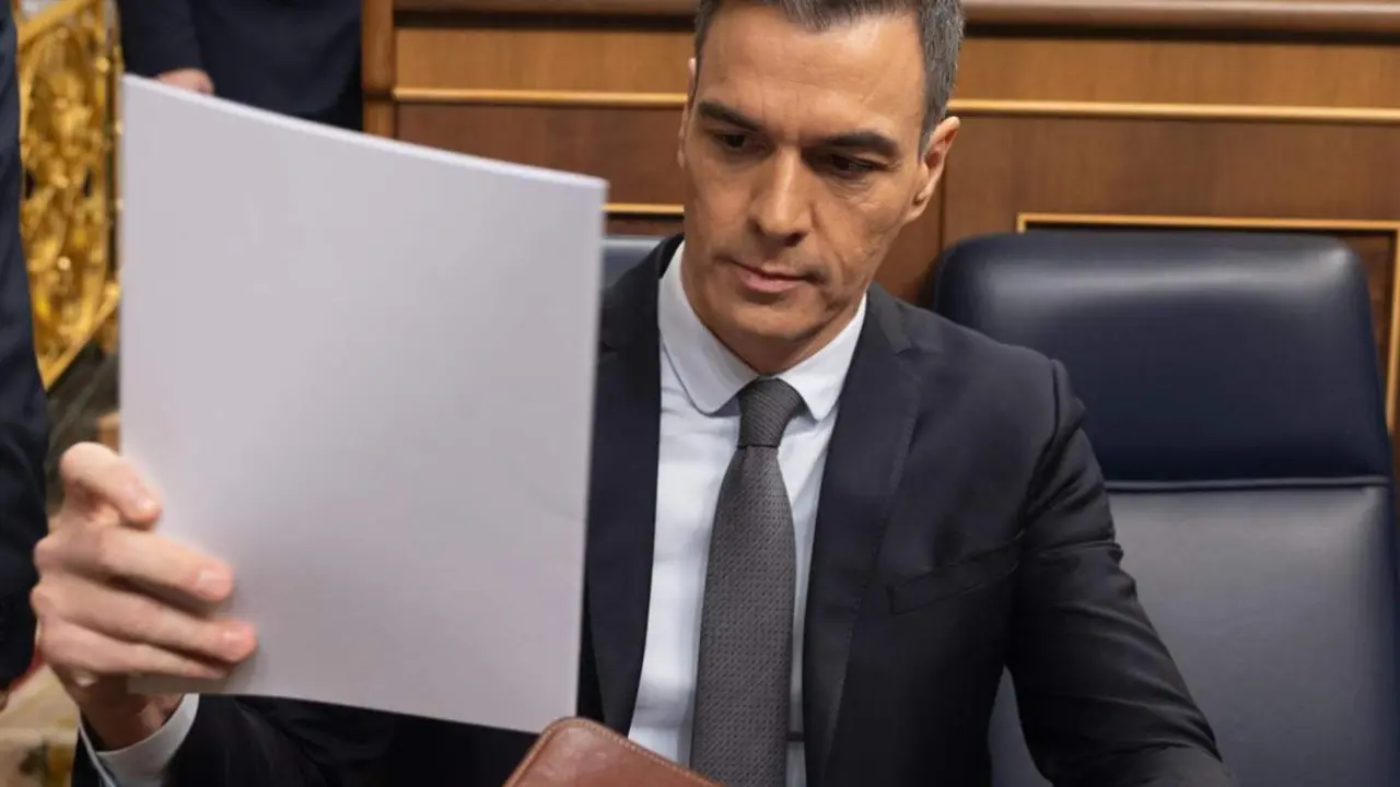  El presidente del Gobierno, Pedro S&aacute;nchez, durante una sesi&oacute;n de control al Gobierno, en el Congreso de los Diputados, a 28 de febrero de 2024, en Madrid (Espa&ntilde;a). - Eduardo Parra - Europa Press 